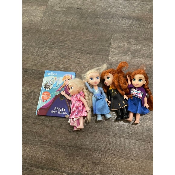 Disney Other - Frozen Anna & Elsa mini dolls lot bundle